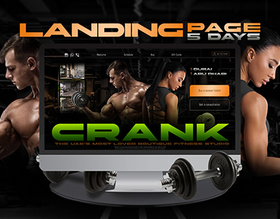 Landing page for fitness | Website for gym