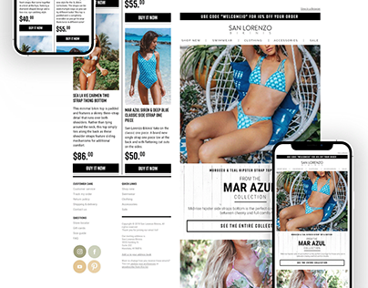 Email Design : San Lorenzo Bikinis