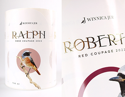 Visual Identity for vineyard Winnica Jer - label design