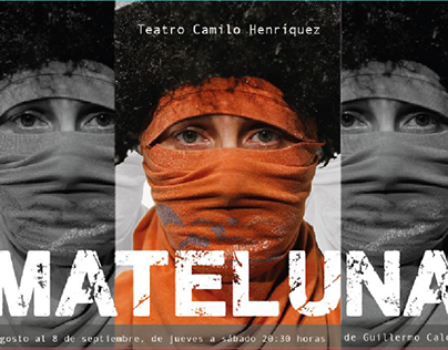 Afiche-Folleto Desplegable Obra de Teatro "Mateluna"