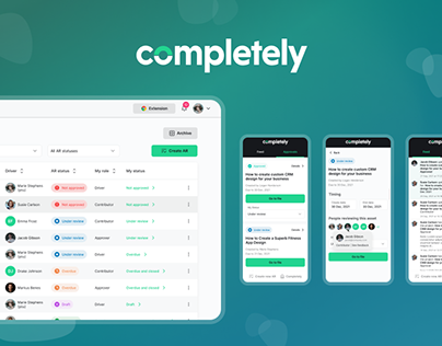 Completely App | Web app and extension for copywriters