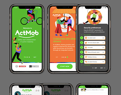 UX design e prototipagem app ActMob