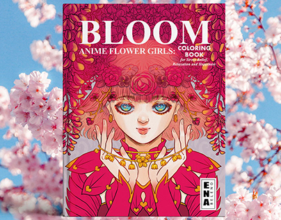 BLOOM Anime Flower Girls Coloring Book