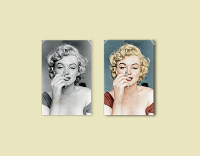 Photo Restoration/Colorization - Marilyn Monroe