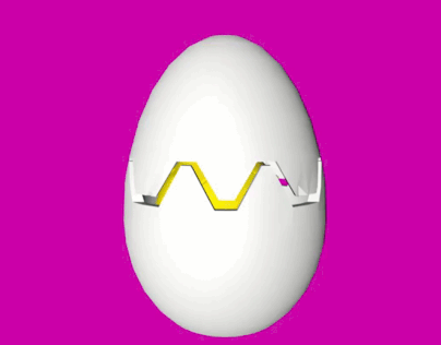 3D egg. Chick LENSA