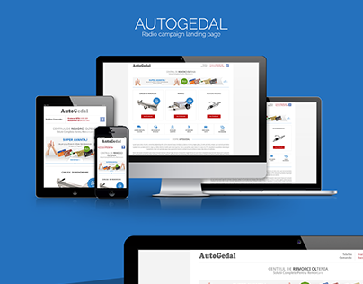 AUTOGEDAL.RO - Responsive landing page