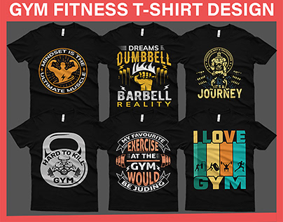 Gym Fitness T-shirt design