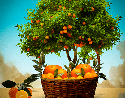 Arte Laranja fresca - fresh orange