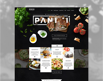 Panini Restaurant Webdesign
