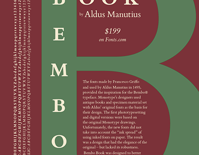 Bembo Book Poster