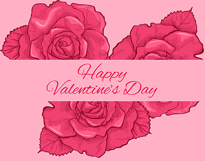 Valentine's Day Rose Background