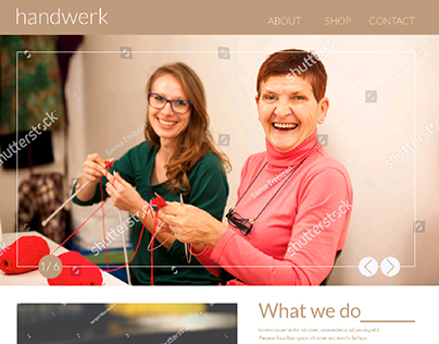 Handwerk-- Online Shop@Onepage#WebDesign