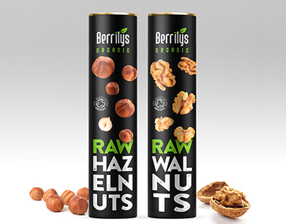 Berrilys Organic Nuts Ambalaj Tasarımı