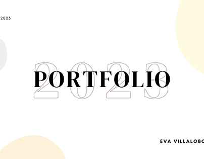 Portfolio 2023 Eva VILLALOBOS PEREZ