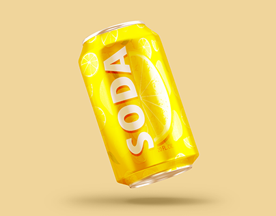 [University Homework] Soda Label Design Mockup