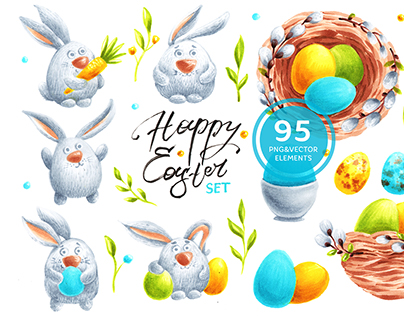 Happy Easter Set & FREE Poster