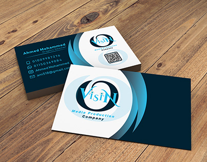 Business card design Vision company