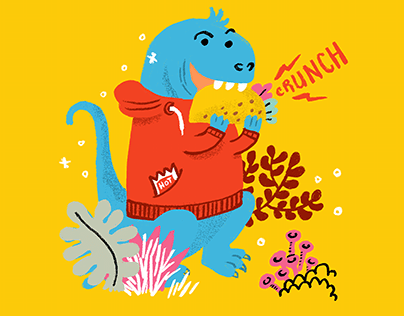 Tacosaurus Rex Illustration