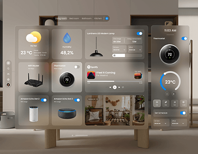 Smart Home UI - Vision Pro
