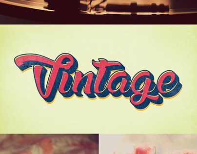 Discovery project - Media vintage moodboard