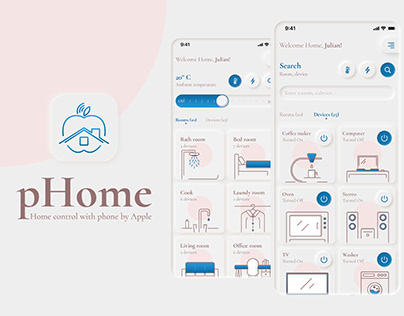 Home mobile app UX-UI case study