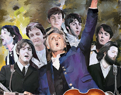 Ilustração Paul McCartney 80 anos