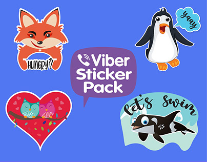 AniZOO | Viber Sticker Pack | Only 30% is shown