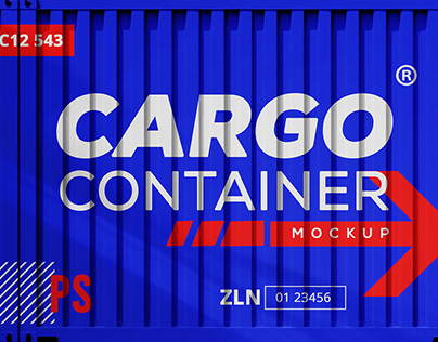 Cargo Container Wall Mockup