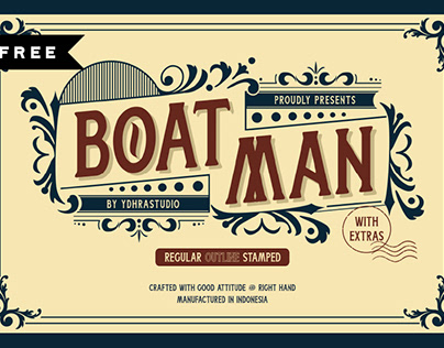 FREE | Boatman Display Font