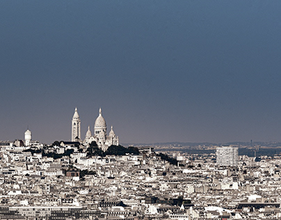 Montmartre from the Eiffel tower