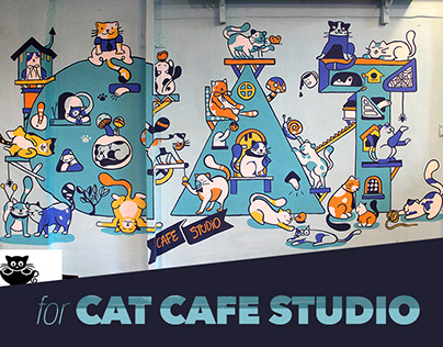 CAT CAFE Studio | Wall Mural