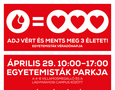 Blood donation event poster