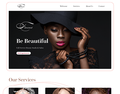 Beauty Landing Page Concept