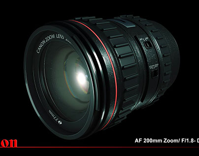 Canon lens 3D Model