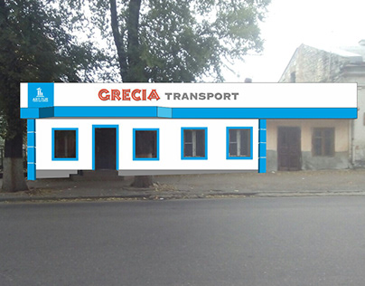 Дизайн фасада Grecia transport