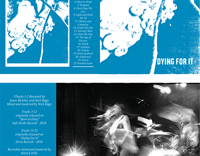 Dying For It CD Layout