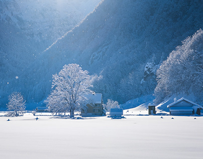 Winter scenes from Switzerland