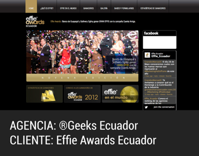 WEB DESIGN. Effie Awards Ecuador