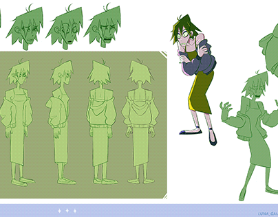Character design Green girl