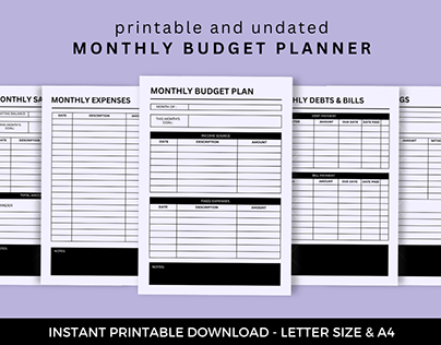 MONTHLY BUDGET PLANNER