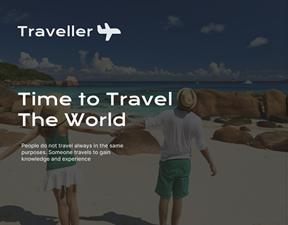 A simple user interface for the travel website