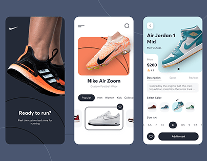 Ecommerce App design sneakers