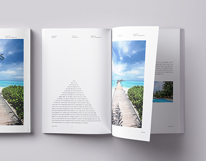 Maldives travel book design