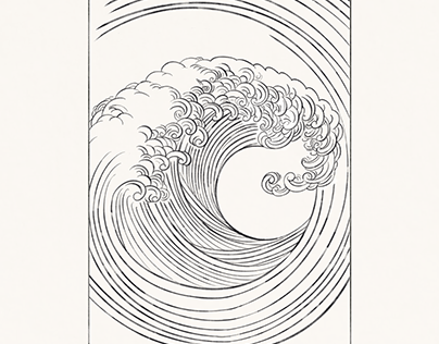 Hanga Art Prints - Waves