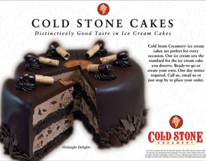 Cold Stone Creamery franchisee ads