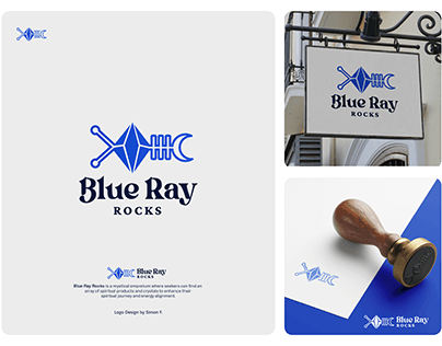 Blue Ray Rocks logo design