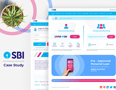 SBI BANK OLD TO NEW USER INTERFACE DESIGN
