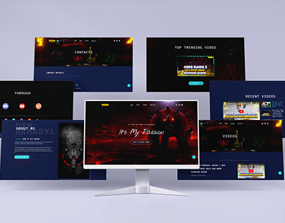 Gaming Website UI Design
