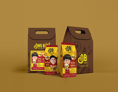 Thiết kế bao bì Cà phê Ông Bầu (Design coffee package)