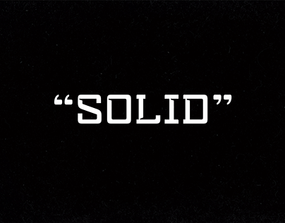 Project thumbnail - Solid Typeface